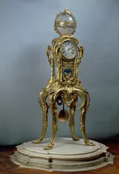 Passament astronomische klok gemaakt door Jacques Caffieri (1678-1755) voor Lodewijk XV van Frankrijk