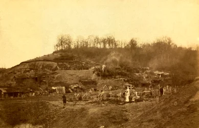Foto uit een persoonlijk album van een infanterieluitenant tijdens de eerste maanden van de Eerste Wereldoorlog