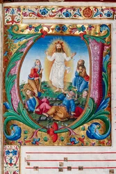 Piccolomini Bibliotheek: koorboek, cod. 29.13, ff. 30r met 