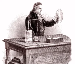 Pierre Joseph MACQUER doet een experiment