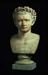 Portretbuste van Keizer Nero (37-68), na 75 AD