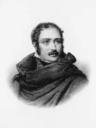 Portret van Eugene de Beauharnais (1781-1824), Franse soldaat, prins van het Eerste Keizerrijk en onderkoning van Italië van 1805 tot 1814, gravure