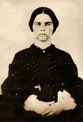 Portret van Olive Oatman, ca. 1857