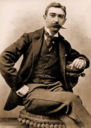 Portret van Pierre de Coubertin