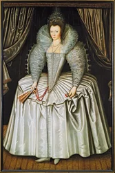 Portret van een dame, geïdentificeerd als Elizabeth Howard