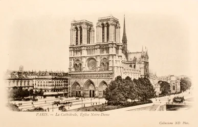 Ansichtkaart/Notre Dame/Parijs/Seine/Ile de France/Frankrijk