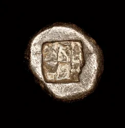 Zeldzame oude munt, zilveren drachme, Athena, 450 v.Chr.