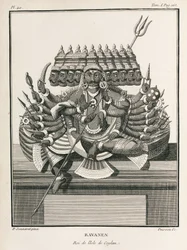 Ravanen, koning van het eiland Ceylon