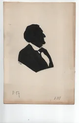 Richard Wagner (1813-1883) ca. 1850, silhouet