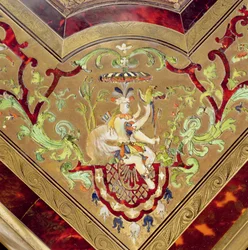 Koninklijk bureau plat gemaakt voor Madame Sophie door J.H. Riesener