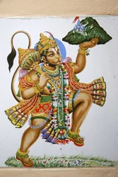 Shree hindoetempel, Leicester. Hanuman. Verenigd Koninkrijk