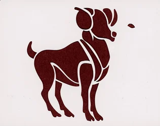 Teken van de dierenriem: de Ram (Astrologisch teken: ram) Privécollectie