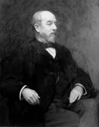 Sir John Pender, Engelse pionier van onderzeese telegrafie, ca. 1880