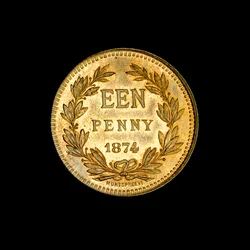 Zuid-Afrikaanse 1 koperen penny, Koningin Victoria