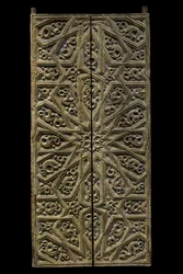 Tabernakeldeur. Spanje, rond 1450-1500. Gesneden en beschilderd hout. Musee du Louvre