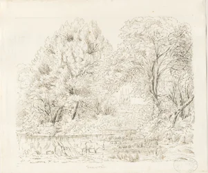 Tamworth - Landelijk uitzicht: inkttekening, nd [19e eeuw]