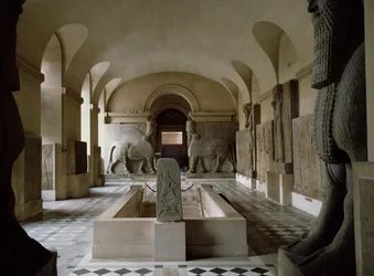 De Assyrische Kamer in het Louvre in Parijs (foto)