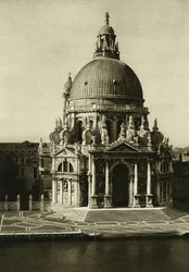 De Basiliek van Santa Maria della Salute aan het einde van het Canal Grande. Venetië Fotografie door Wilhelm Bode