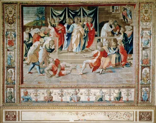 De dood van Anianus uit de Brusselse tapijten, replica