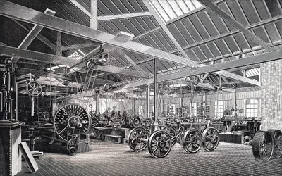 Het Machinehuis van de Atlas Engine Works