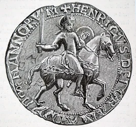 Het zegel van Hendrik I van Engeland.