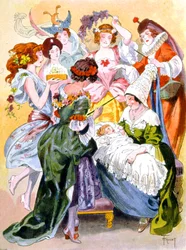 De schone slaapster, ca. 1910-1920 (illustratie)