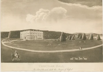 Trentham Hall: aquatint gravure