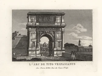 Uitzicht op de Boog van Titus, Rome