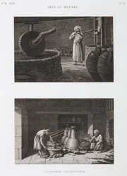 Azijnmaker en distilleerder, Egypte, ca. 1798