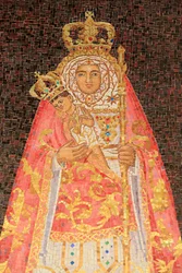 Maagd en kind. Spanje. Basiliek van de Aankondiging, Nazareth, Israël