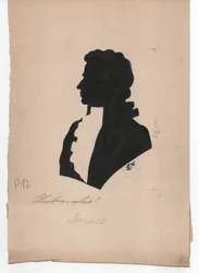 Wolfgang Amadeus Mozart (1756-1791) (ca. 1850, silhouet)