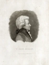 Wolfgang Amadeus Mozart gravure