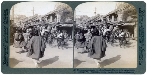 Batsumati straat, Yokohama, Japan, 1904