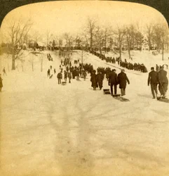 Canadese wintersporten - rodelen, 1905