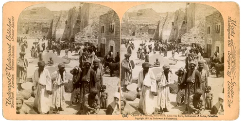 Geboortekerk, gebouwd waar Jezus werd geboren, Bethlehem, Palestina, 1900