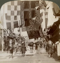 Dotombori, of Theaterstraat, Osaka, Japan, 1904