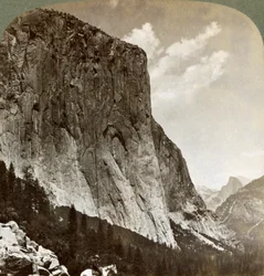 El Capitan en Half Dome, Yosemite Valley, Californië, VS, 1902