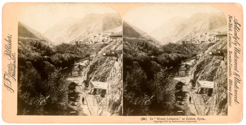 In de berg Libanon, Zahlah, Libanon