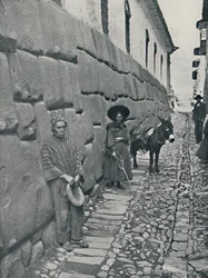 Inca Metselwerk, Cuzco, 1916