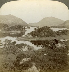 Eilanden en Upper Lake, Killarney, Ierland