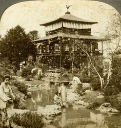 Japanse tuin op de Wereldtentoonstelling, St. Louis, Missouri, VS