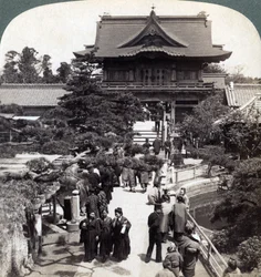 Hoofdingang van de Kameido-tempel, Tokio, Japan