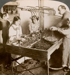 Zijde vervaardigen, Syrië, 1900s