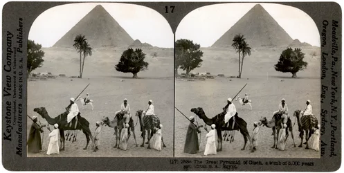 De Grote Piramide van Gizeh, Egypte, 1905