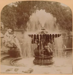 De grote fontein, Londen, Engeland, 1896