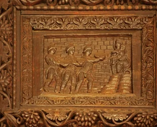 Paneel van 5C deur: de Aanbidding der Wijzen