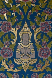 Wat Ampharam, Hua Hin. Tempeldecoratie. Thailand