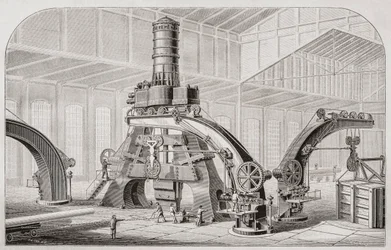 19e-eeuwse stoomhamer, of valhamer