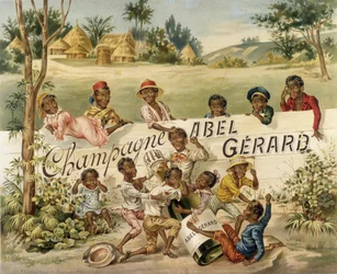 Reclameposter voor Champagne Abel Gérard, eind 19e eeuw