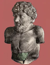Aesopus - Buste van de Griekse fabelschrijver Esope (ca. 620-ca. 564 v.Chr.)